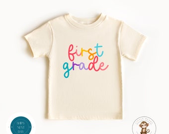 First Grade Pastel School Shirt | First Day of First Grade | Back to School Shirt | First Day School Photo Shirt