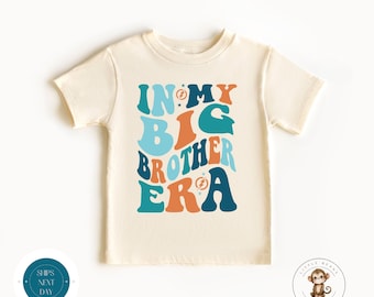 In My Big Brother Era Color Baby Onesie® | Brother Tshirt | Custom Baby Bodysuit | Big Brother Tee