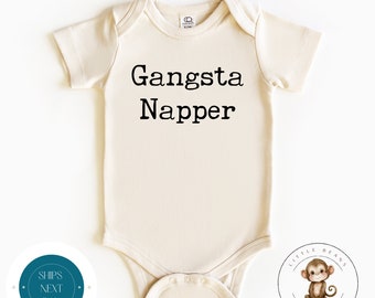 Gansta Napper Baby Onesie® | Cute Funny Toddler Tshirt | Baby Shower Gift | New Parent Gift