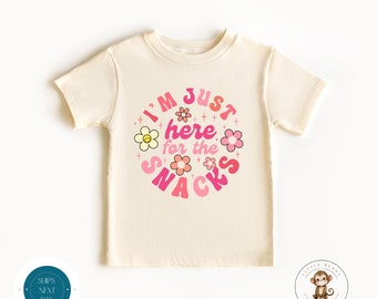 Just Here For the Snacks Kids Tshirt | Cute Funny Baby Onesie® | Cute Kids Gift | Baby Shower Gift | Girly Shirt