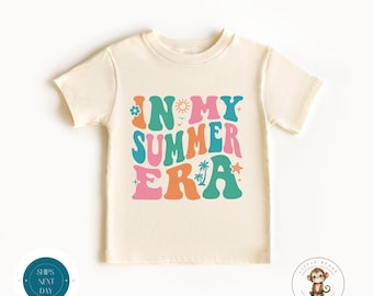 In My Summer Era Retro Kids Tshirt | Summer Vacation | Cute Kids Gift |  End of Year School Shirt