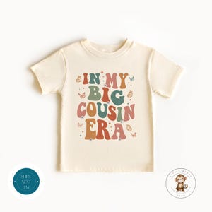 In My Big Cousin Era retro kindert-shirt | Neef baby-rompertje® | Sweater met schattige neef en nicht
