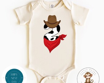 Cow Number Two Birthday Tshirt | Second Birthday Onesie® | Cute Ranch Farm Second Birthday