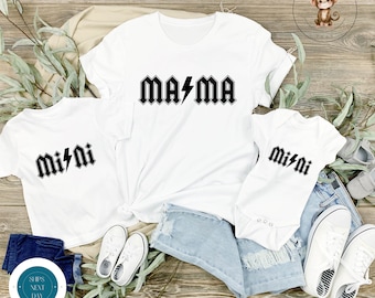 Rocker Mom Mini Matching Shirts | Cool Mama Kid Shirts | Mothers Day Gift | Gift for Her | New Mom