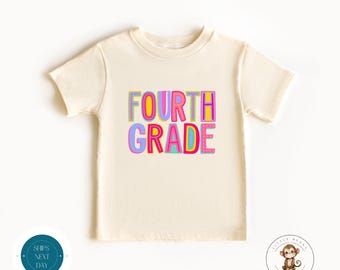 Fourth Grade School Shirt |  Trendy First Day of Fourth Grade | First Day School Photo Shirt | Back to School Shirt
