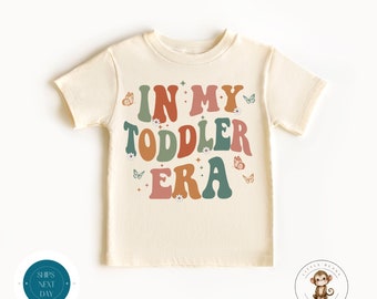 In My Toddler Era Retro Kids Tshirt | Baby Shower | Cute Boho Girly Tshirt