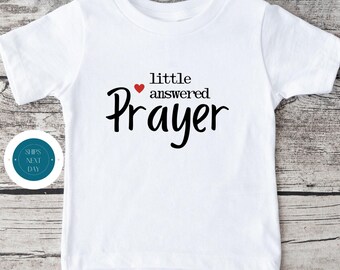 Little Answered Prayer Kids Tshirt | Custom Kids Tshirt | Family Tee | Adoption Gotcha Day Kids Tshirt