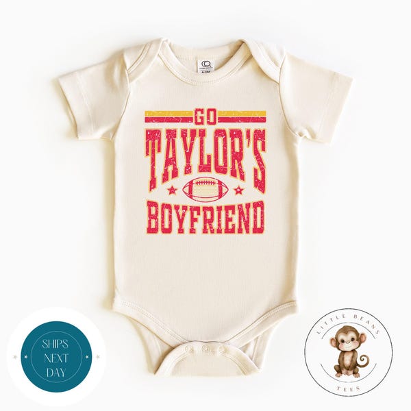 Go Taylors Boyfriend Baby Onesie® | Superbowl Onesie® | Custom Baby Bodysuit | Baby Shower Gift