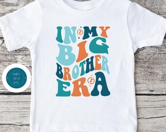 In My Big Brother Era Color Kids Tshirt | Big Brother Tshirt | Retro Brother Onesie® | Big Brother Tee