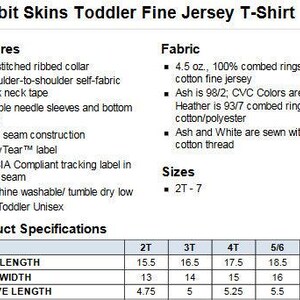 rabbit skins toddler fine jersey t - shirt