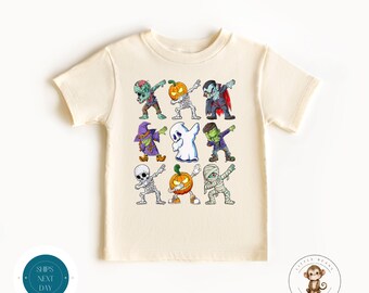 Halloween Dabbing Monsters Kids Tshirt | Fun Halloween Kids Sweatshirt | Halloween Party Kids Shirt