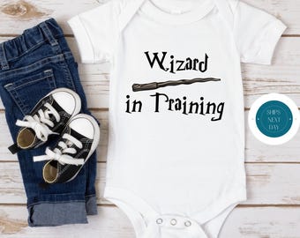 Wizard in Training Baby Onesie® | Cute Baby Onesie® | Custom T Shirt | Baby Shower Gift