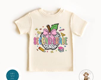Second Grade Apple School Shirt | First Day of Second Grade | First Day School Photo Shirt | Back to School Shirt