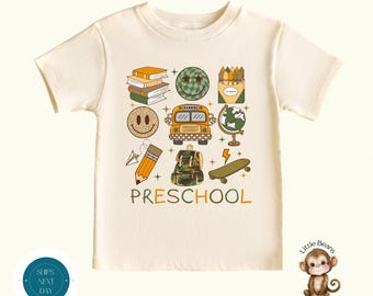 Preschool Camo School Shirt |  Boys First Day of Pre School | Back to School Shirt | First Day School Photo Shirt