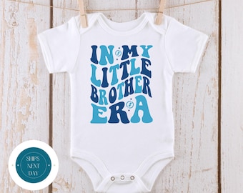 In My Little Brother Era Baby Onesie® | Little Brother Tshirt | Custom Baby Bodysuit | Little Brother Tee