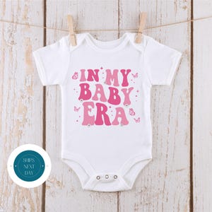 In My Baby Era Pink Baby Onesie® | Kids Tshirt | Custom Baby Bodysuit | Baby Shower Gift