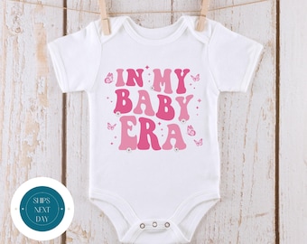 In My Baby Era Pink Baby Onesie® | Kids Tshirt | Custom Baby Bodysuit | Baby Shower Gift