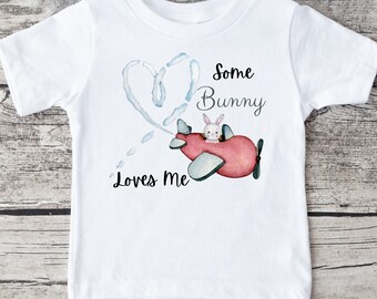 Some Bunny Loves Me Onesie® Kids Tshirt Baby Bodysuit Custom