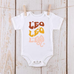 Leo Onesie® | Custom Kids Leo Tshirt | Zodiac Onesie® | Astrological Onesie®