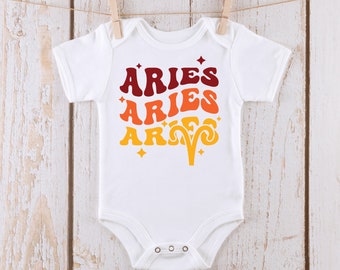 Aries Onesie® | Custom Kids Aries Tshirt | Zodiac Onesie® | Astrological Onesie®