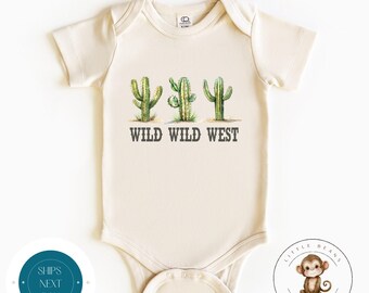Wild Wild West Baby Onesie® | Cute Cacti Cowboy Baby Onesie® | Baby Shower Gift