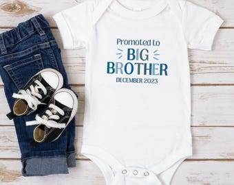 Promoted to Big Brother Kids Onesie® | Custom Kids Onesie® | Big Brother Cute Onesie®