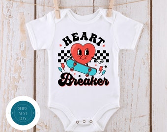 Heart Breaker Valentines Baby Onesie® | Cute Kids Tshirt | Valentine Baby Onesie® | Baby Shower Gift