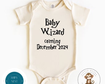 A Wizard is Coming Personalized Baby Onesie® | Cute Baby Onesie® | Baby Announcement | Baby Shower Gift