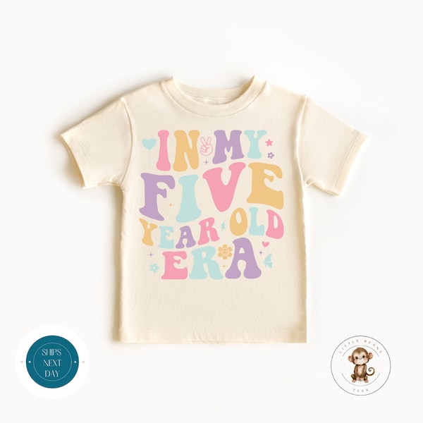 In My Five Year Old Era Baby Onesie® | Fifth Birthday Girl Tshirt | Birthday Party Shirt