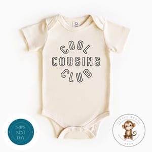 Cool Cousins Club Vintage Baby Onesie® | Dopasowana koszulka dziecięca Cousins Retro | Bluzy rodzinne Cousin | Koszulka dziecięca Family Reunion