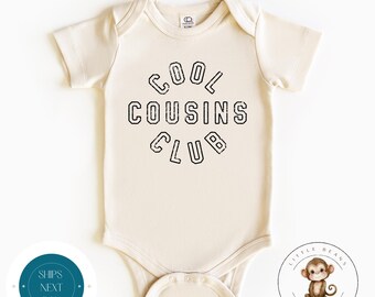 Cool Cousins Club Vintage Baby Onesie® | Matching Cousins Retro Kids Tshirt | Family Cousin Sweatshirts | Family Reunion Kids Shirt
