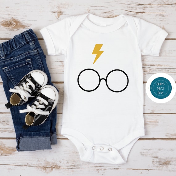 Body bébé éclair à lunettes Joli cache-couche pour bébé T-shirt  personnalisé Combinaison Harry Potter -  France