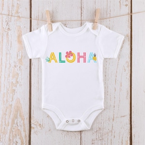 Aloha Hawaii Vacation Onesie® | Custom Kids Tshirt | Vacation Onesie® | Vacation Tshirt