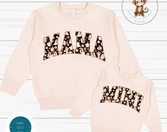 Mama Mini Halloween Matching Sweatshirts | Ghosts Cute Mom Kid Family Shirts | Halloween Gift | Gift for Her | New Mom