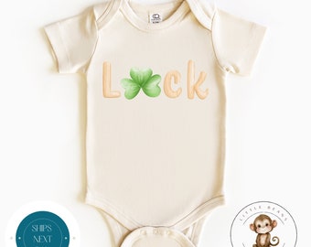 St Patricks Day Luck Shamrock Baby Onesie® | Custom St Pats Kids Tshirt | Kids Irish Sweatshirt