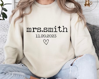 Mrs. Bride Wedding Shirt | Custom Fiance Sweatshirt | Engagement Wedding Gift | Gift for Her