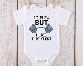 Id Flex But I Like This Shirt- Custom Onesie®  - Kids Tshirt - Baby Bodysuit - Cute Funny
