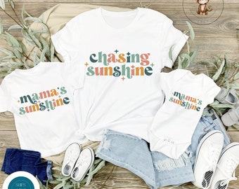Chasing Sunshine Mom Mini Matching Shirts | Mama Kid Shirts | Mothers Day Gift | Gift for Her | New Mom