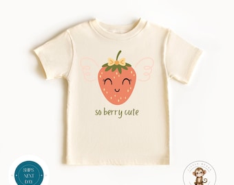 So Berry Cute Kids Tshirt Baby Onesie® | Strawberry Baby Onesie® | Baby Shower Gift