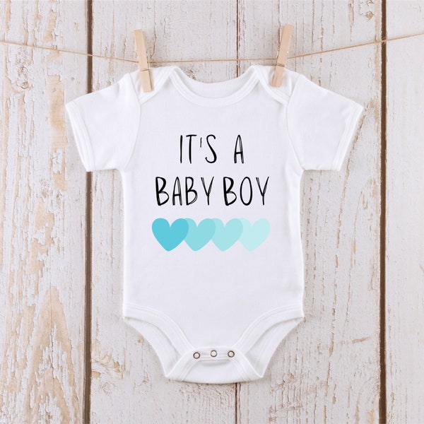 Its a Boy |  Reveal Baby Onesie® | Kids Tshirt | Custom Baby Bodysuit | Gender Announcement