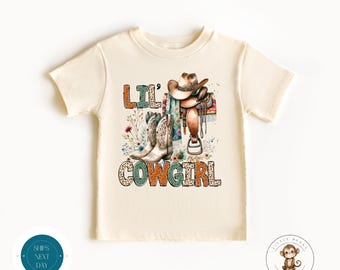 Little Cowgirl Kids Shirt | Cowgirl Girls Sweatshirt | Cute Cowgirl Themed Baby Onesie®