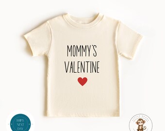 Mommys Valentine Kids Tshirt | Valentine Baby Onesie® | Baby Shower Gift | Valentines Day Tee