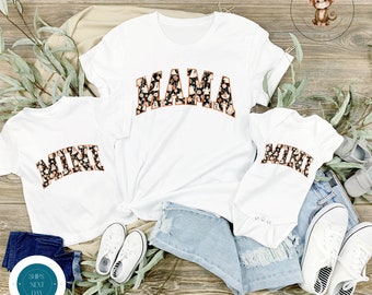 Mama Mini Halloween Spooky Ghost Matching Shirts | Cute Retro Halloween Mom Kid Shirts | Mom Gift | Gift for Her | New Mom