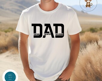 Dad Man Myth Legend Gildan Mens T-Shirt | Gift for Dad | Fathers Day Shirt