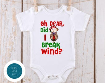Did I Break Wind  Holiday Onesie® | Custom Kids Tshirt | Funny Christmas Onesie® | Holiday Baby Gift | Christmas Movie Onesie®
