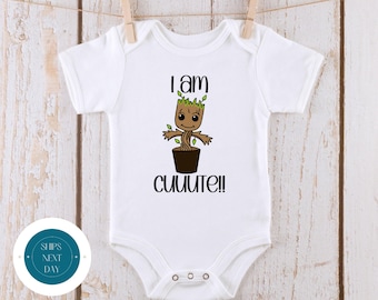 I Am Cuuute Baby Onesie® | Custom Kids Tshirt | Cute Baby Shower Gift | New Parent Gift
