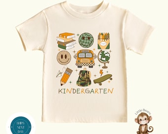 Kindergarten Camo School Shirt |  Boys First Day of Kindergarten | Back to School Shirt | First Day School Photo Shirt