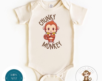 Chunky Monkey Baby Onesie® | Cute Funny Baby Onesie® | Custom Kids Tshirt | Baby Shower Gift