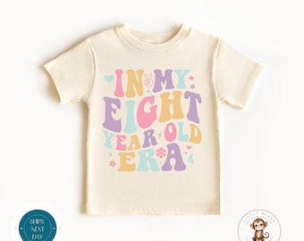 In My Eight Year Old Era Baby Onesie® | Eighth Birthday Girl Tshirt | Birthday Party Shirt