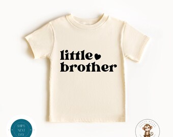 Little Brother Retro Kids Shirt | Little Brother Baby Onesie® | Custom Brother Tshirt | Cute Brother Onesie®
